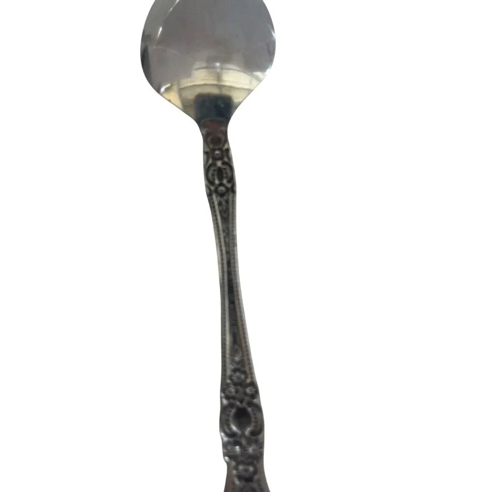 3 Rogers Summer or Precious Rose Stainless Tea Spoons Korea